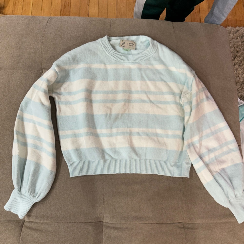 Anthropologie blue and white